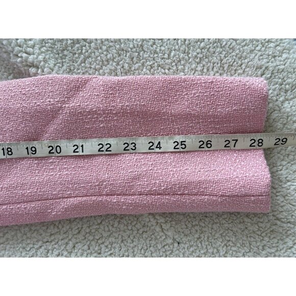 ENDLESS ROSE Womens Tweed Single Breasted Blazer Jacket Pink Size M - Picture 15 of 16